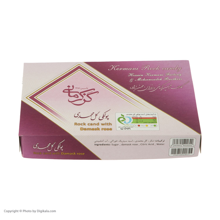 پولکی گل محمدی کرمانی